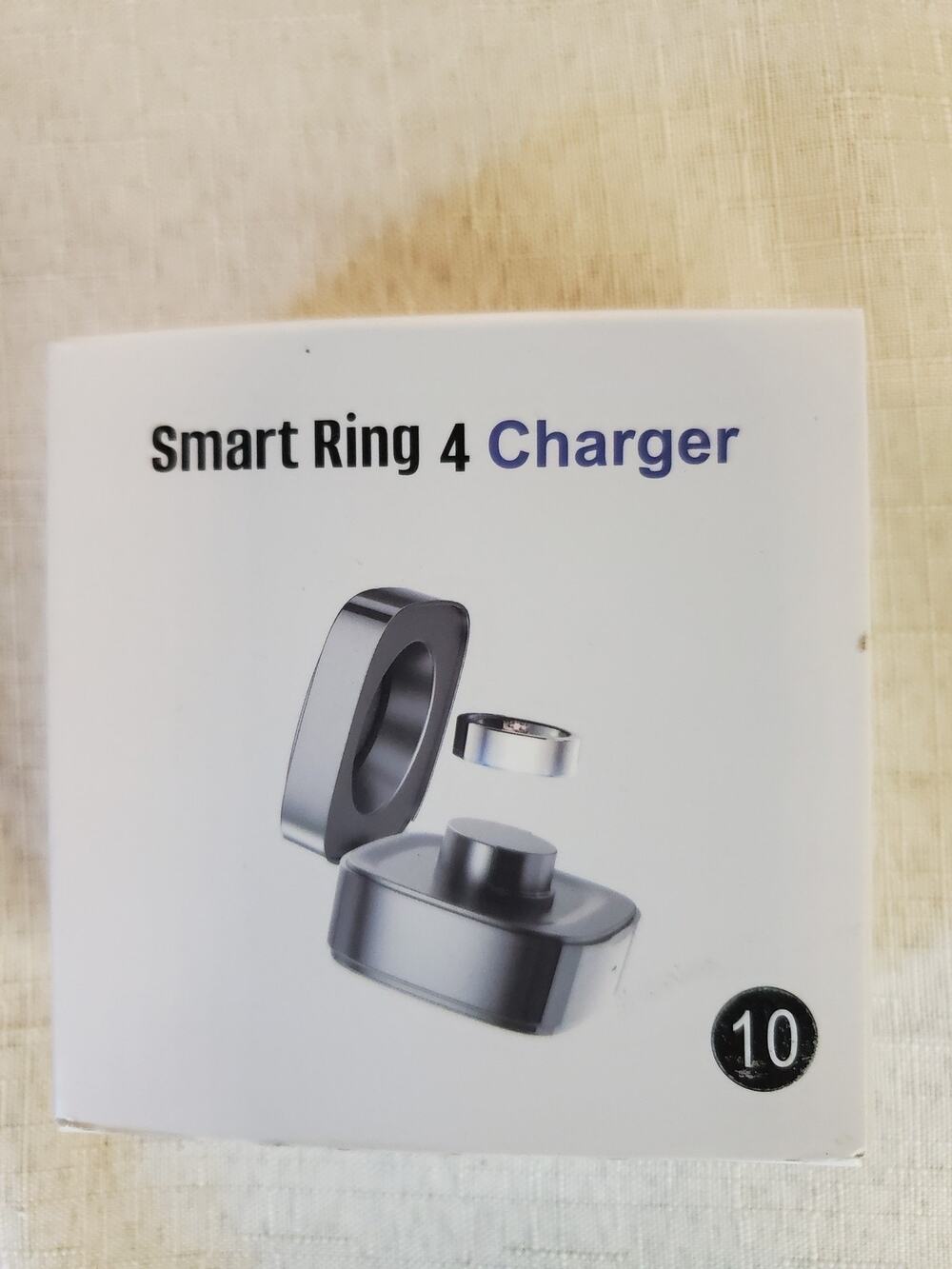 Ausko Smart Ring 4 Charger Size 10 USB C Power Charging Dock White
